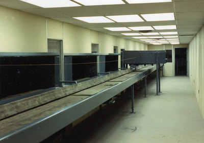 Climate-controlled sorting enclosure with sorting conveyor, cross-belt magnet, and pitch hoppers