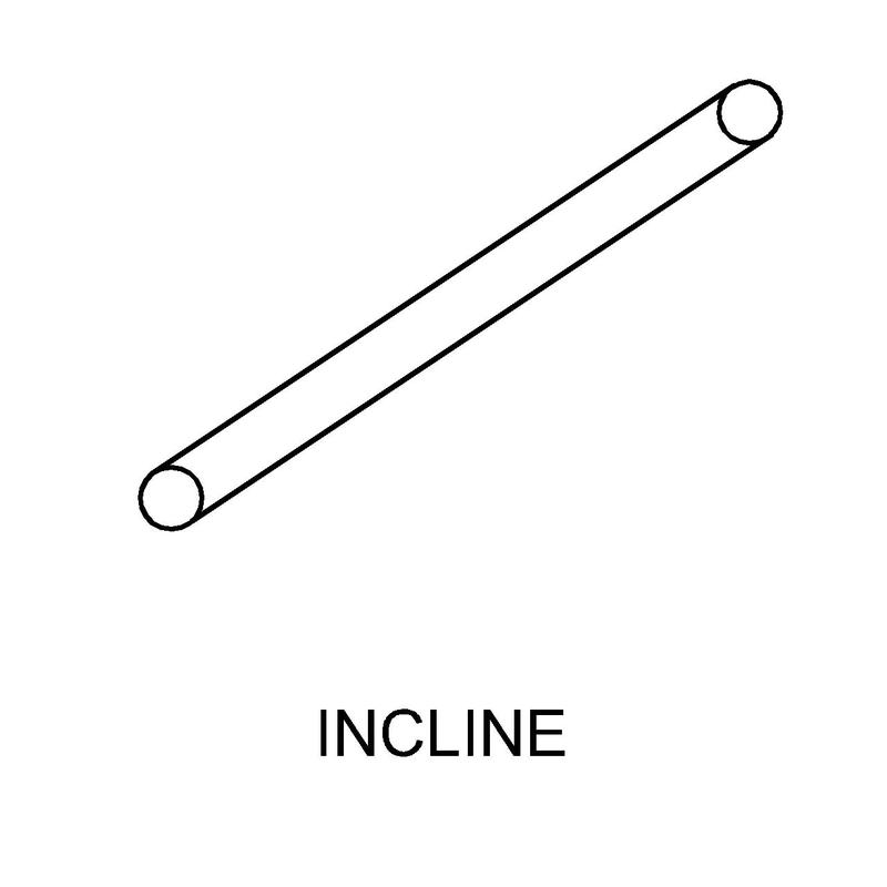 Diagram of an incline baler feed conveyor layout