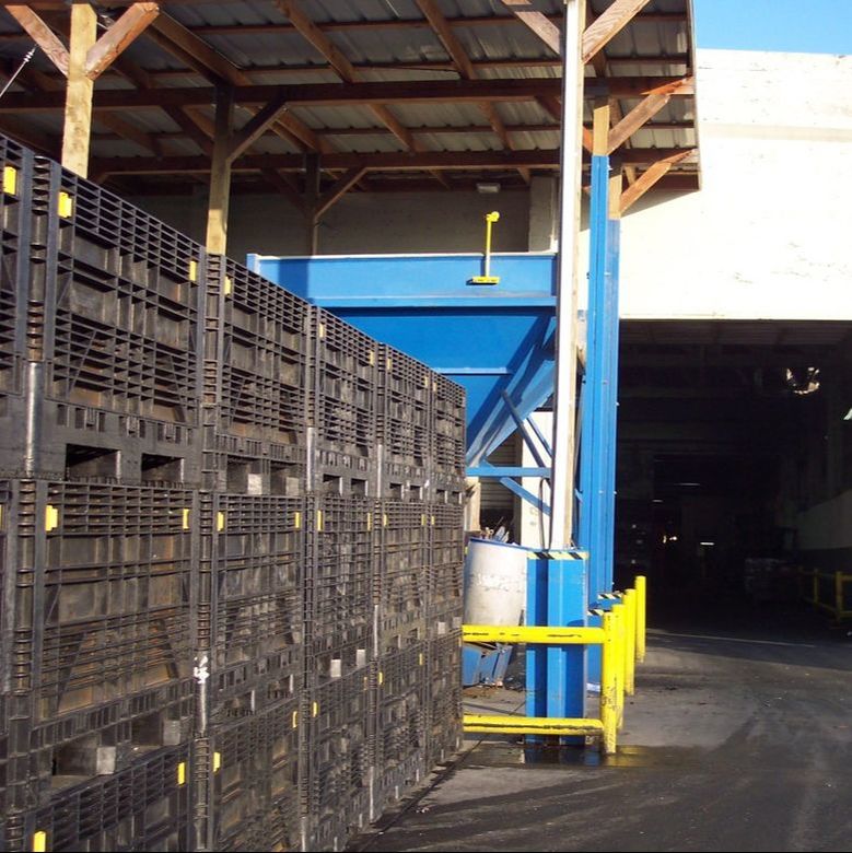 Remcon bulk container tote bin conveyors
